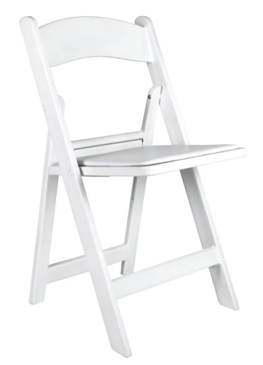 White Resin wood chairs