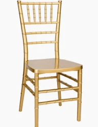 Gold Chiavari chairs
