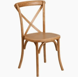 wooden crossback chair