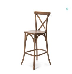 Crossback Wooden Barstool